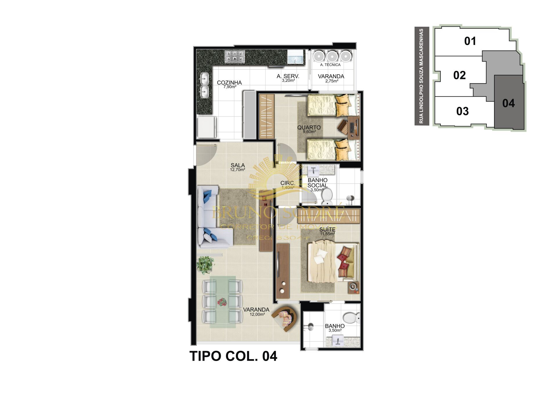 Apartamento, 2 quartos, 74 m² - Foto 24