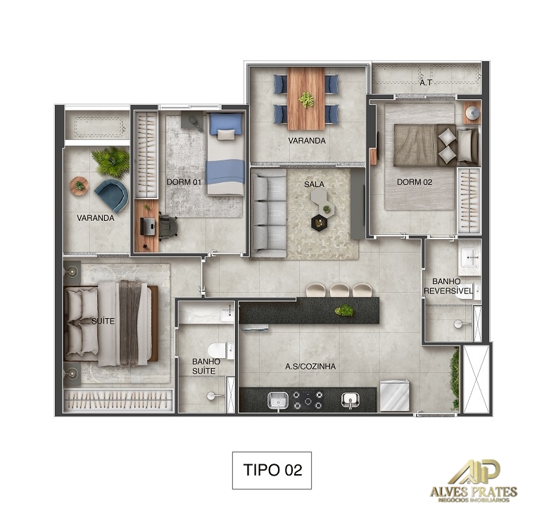 Apartamento à venda com 2 quartos, 55m² - Foto 16