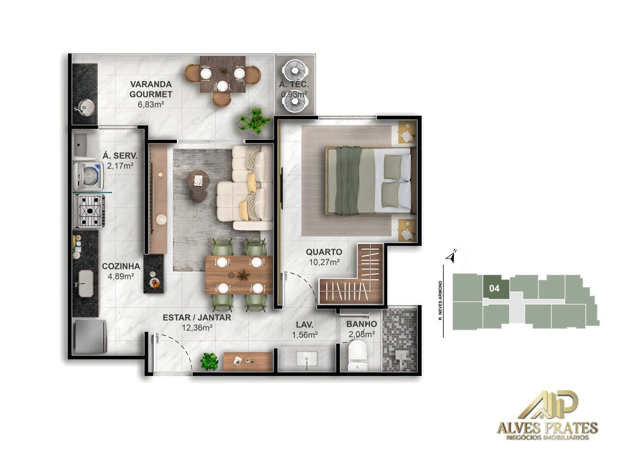 Apartamento, 2 quartos, 63 m² - Foto 21