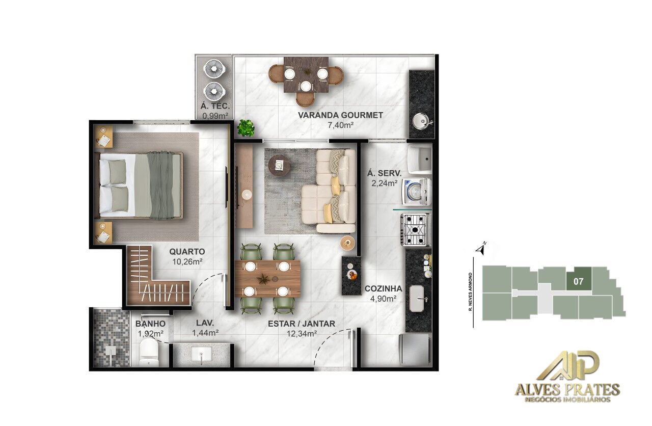 Apartamento, 2 quartos, 63 m² - Foto 24