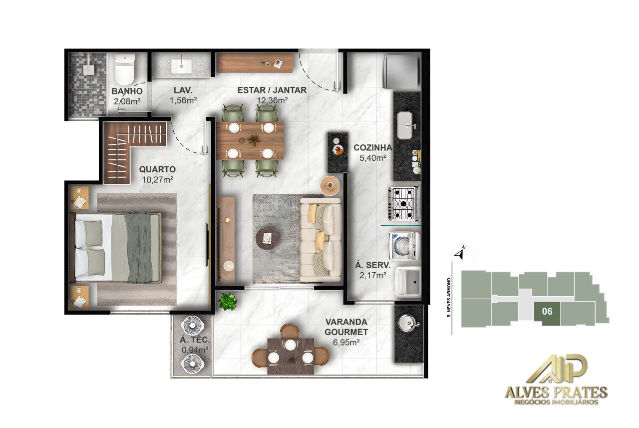 Apartamento, 2 quartos, 63 m² - Foto 23