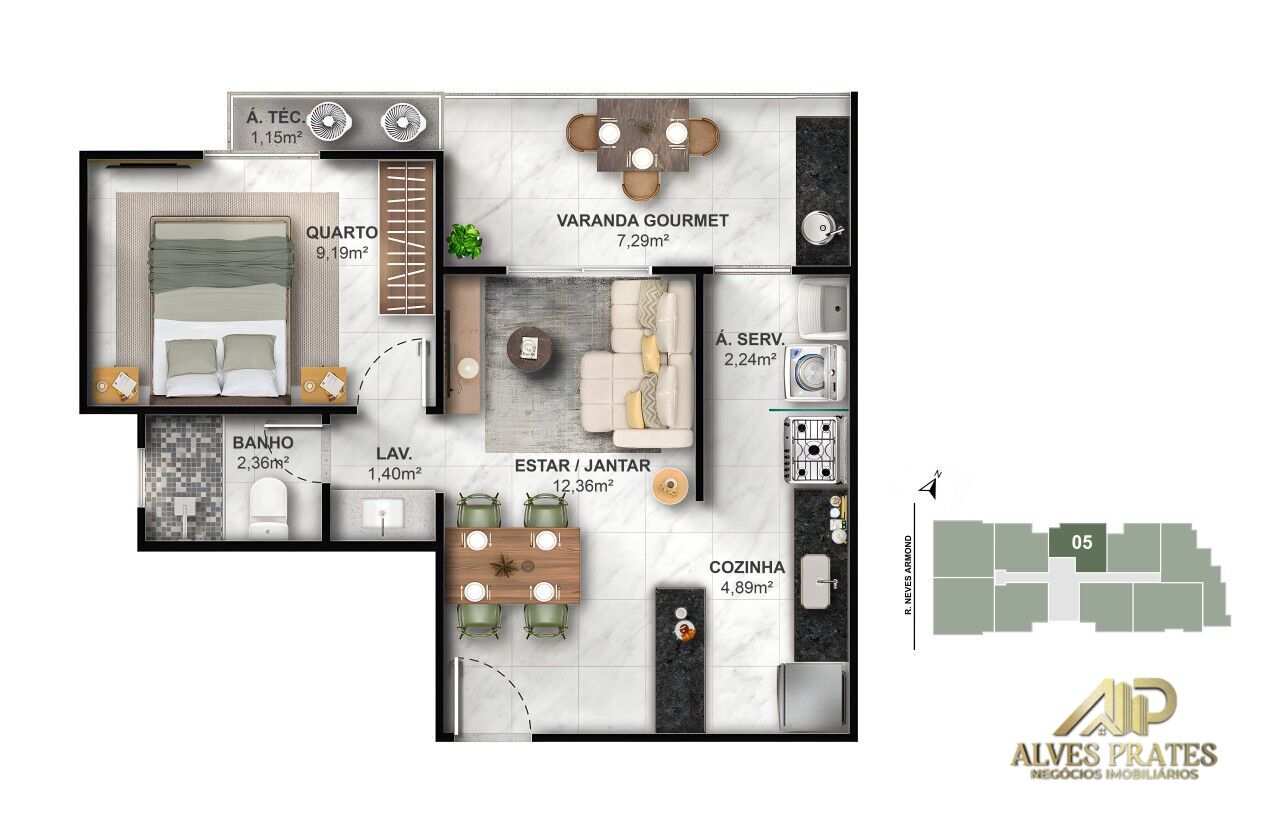 Apartamento, 2 quartos, 63 m² - Foto 22