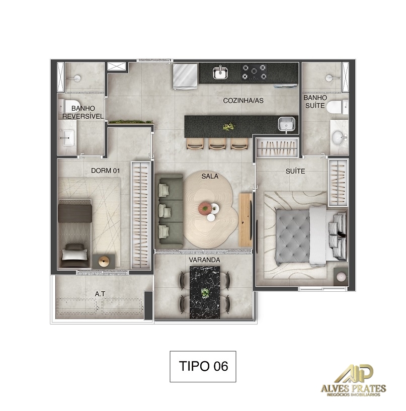 Apartamento à venda com 3 quartos, 73m² - Foto 32