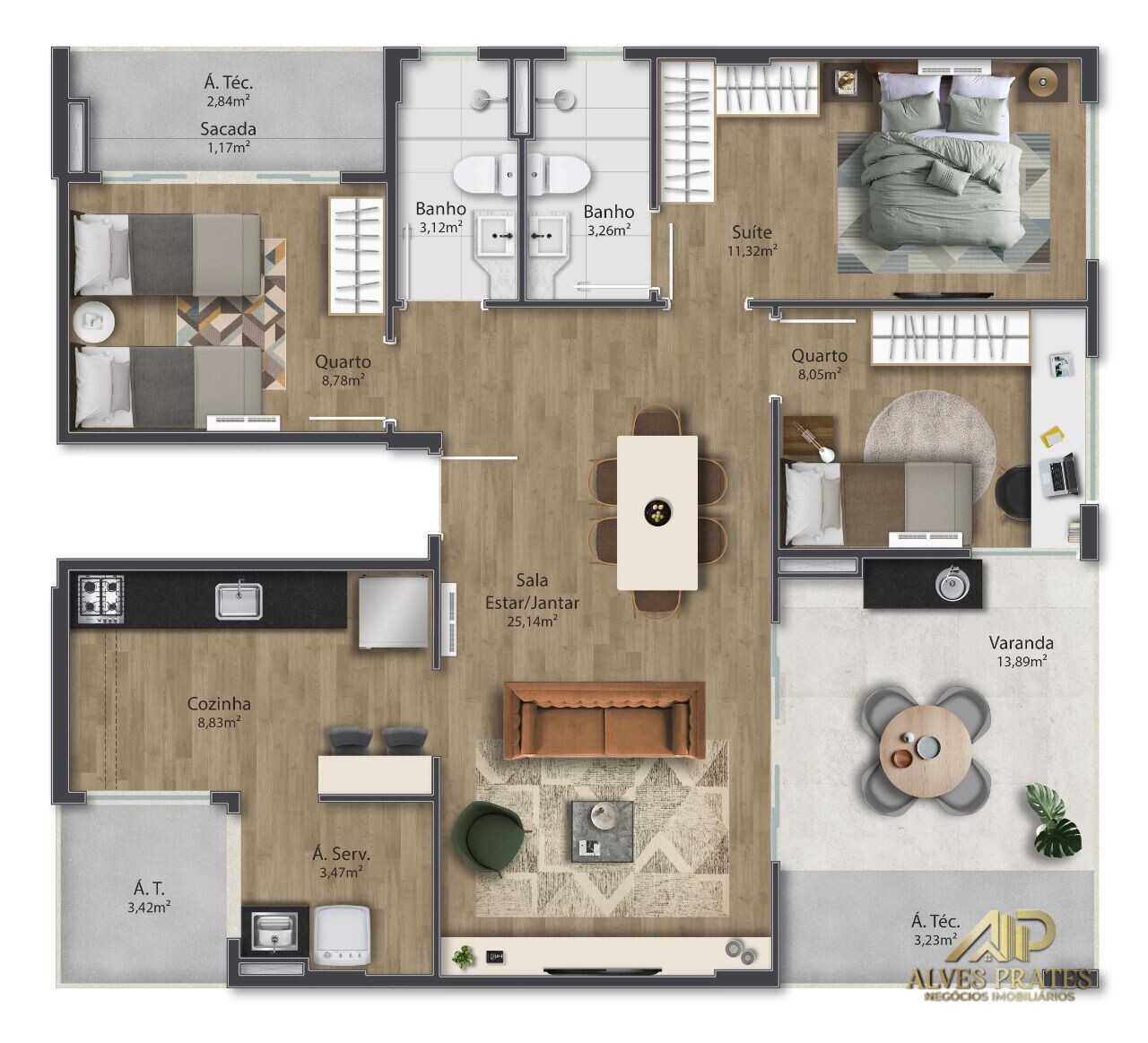 Apartamento à venda com 3 quartos, 70m² - Foto 26