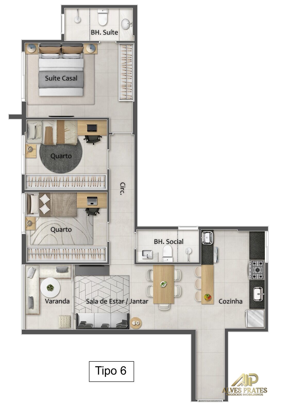 Apartamento à venda com 2 quartos, 65m² - Foto 14