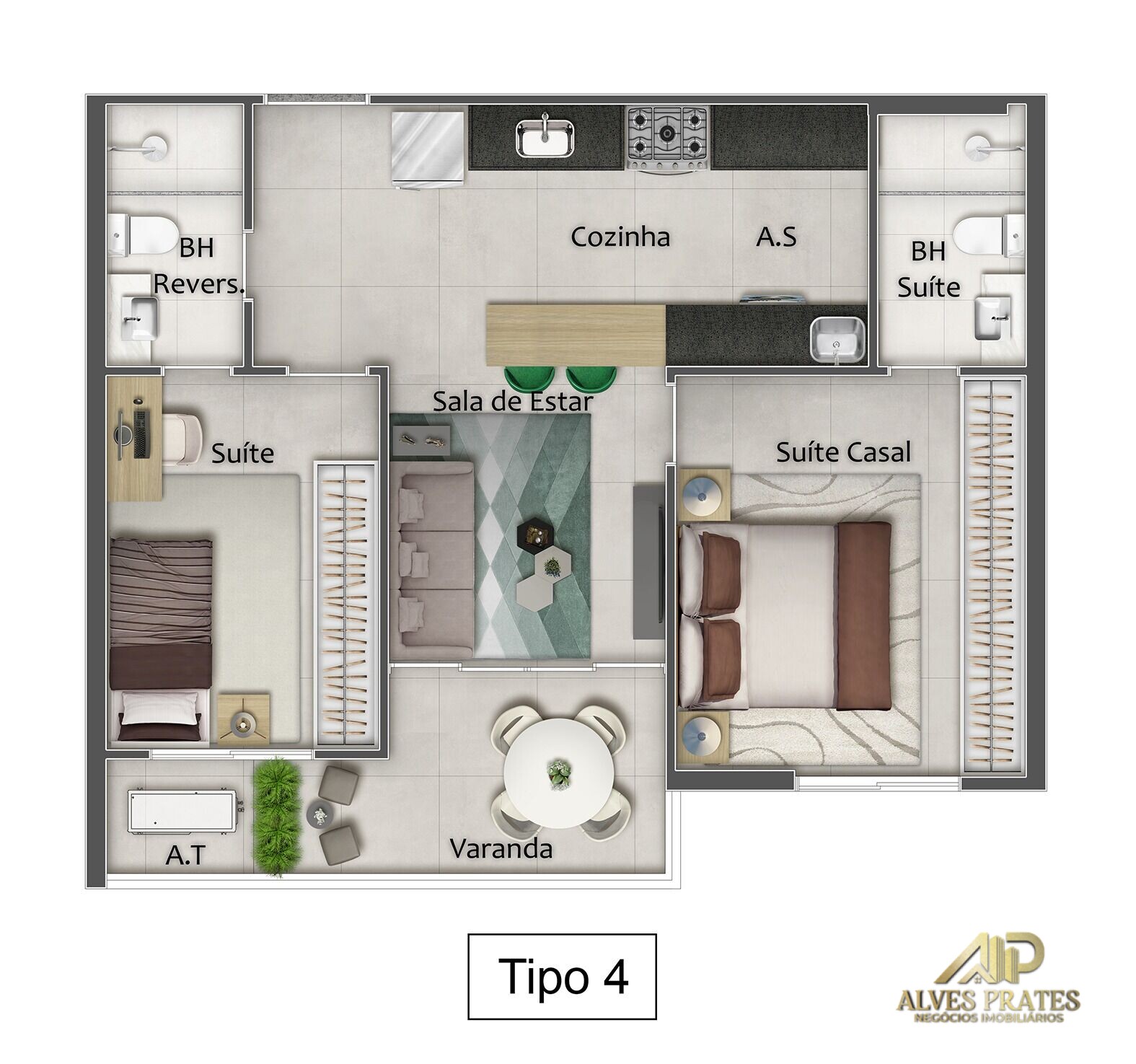 Apartamento à venda com 2 quartos, 65m² - Foto 19