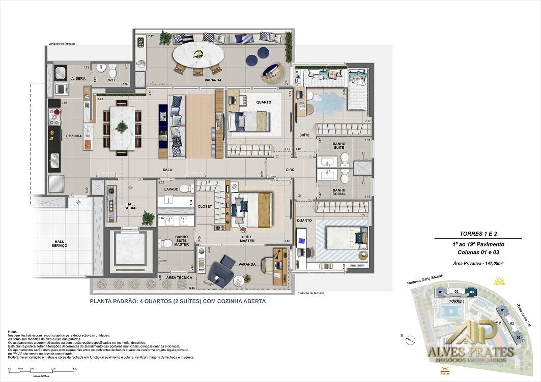 Apartamento à venda com 4 quartos, 147m² - Foto 26