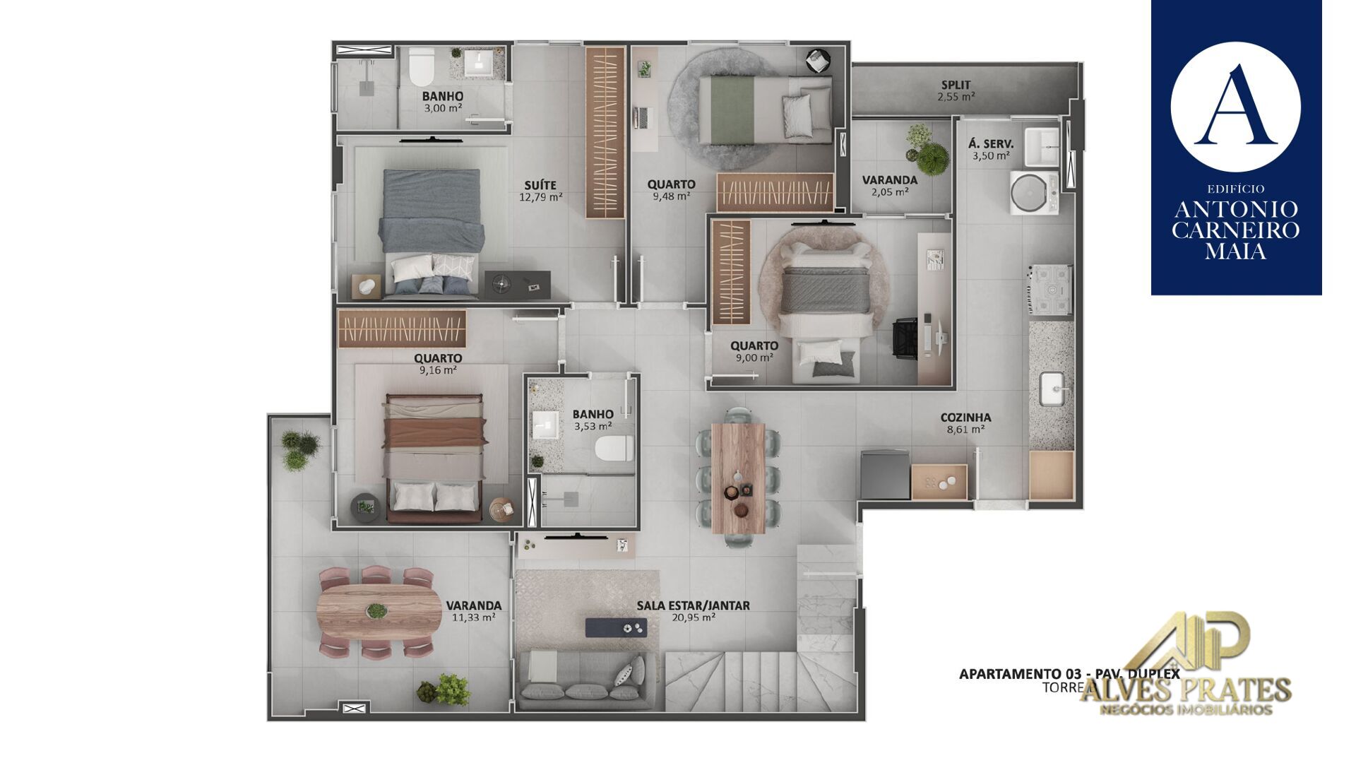 Apartamento à venda com 4 quartos, 113m² - Foto 11