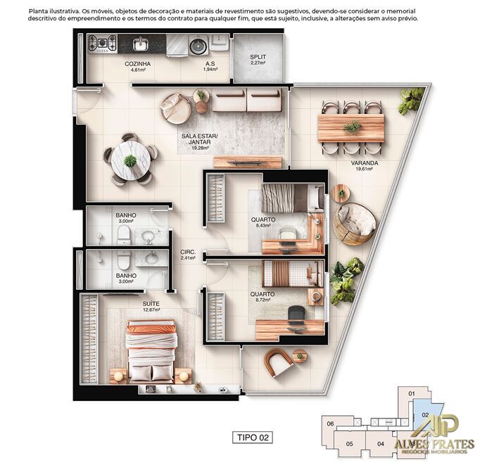 Apartamento à venda com 3 quartos, 105m² - Foto 35