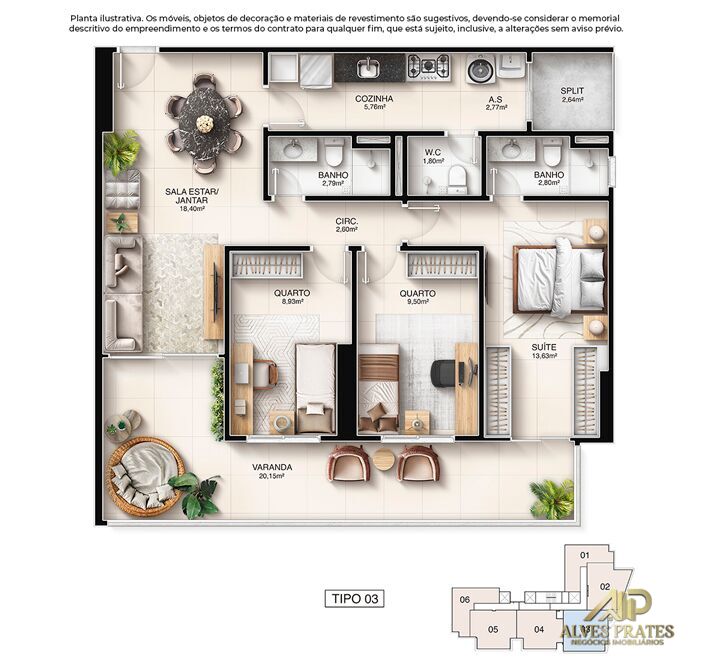 Apartamento à venda com 3 quartos, 105m² - Foto 36