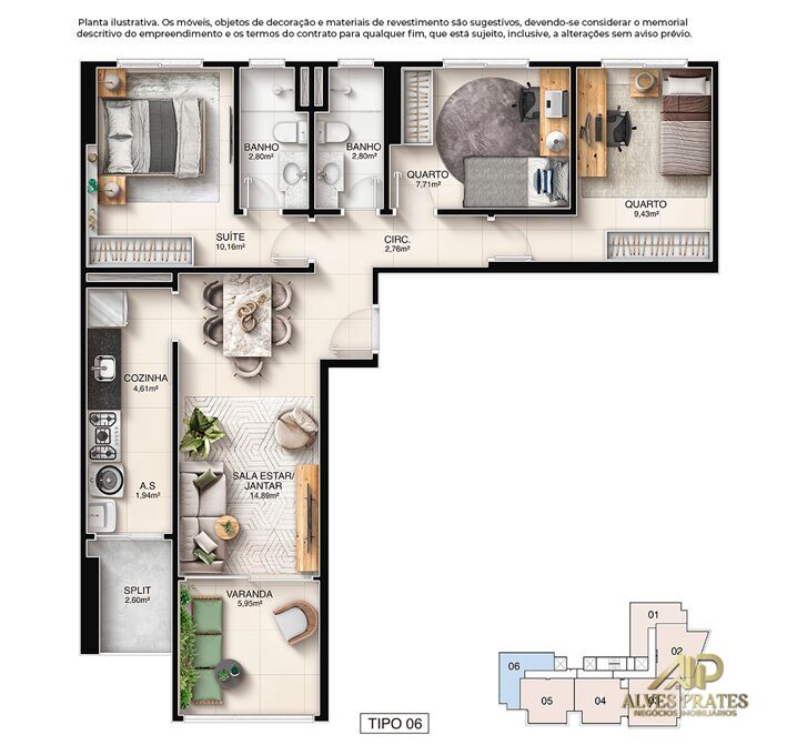 Apartamento à venda com 3 quartos, 105m² - Foto 39