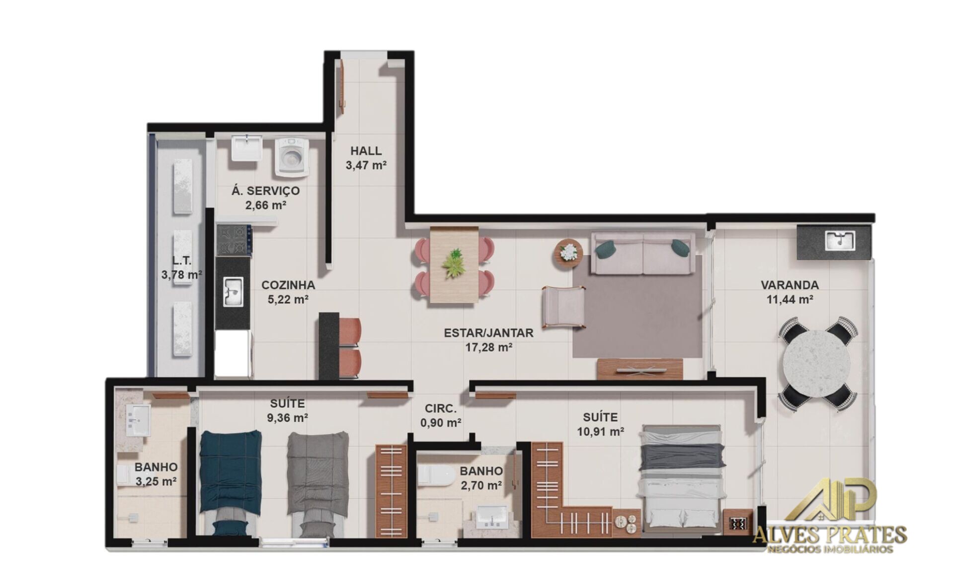 Apartamento à venda com 2 quartos, 73m² - Foto 16