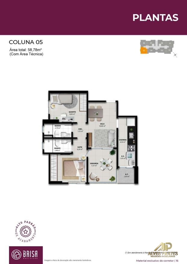 Apartamento à venda com 2 quartos, 58m² - Foto 13