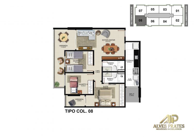 Apartamento à venda com 3 quartos, 82m² - Foto 18