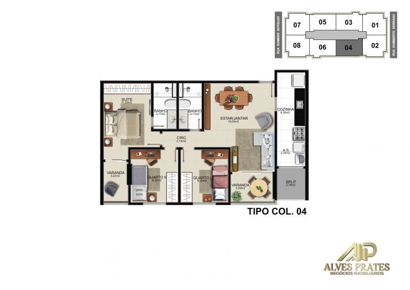 Apartamento à venda com 3 quartos, 82m² - Foto 14