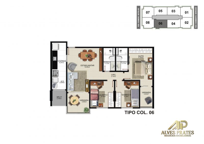 Apartamento à venda com 3 quartos, 82m² - Foto 13