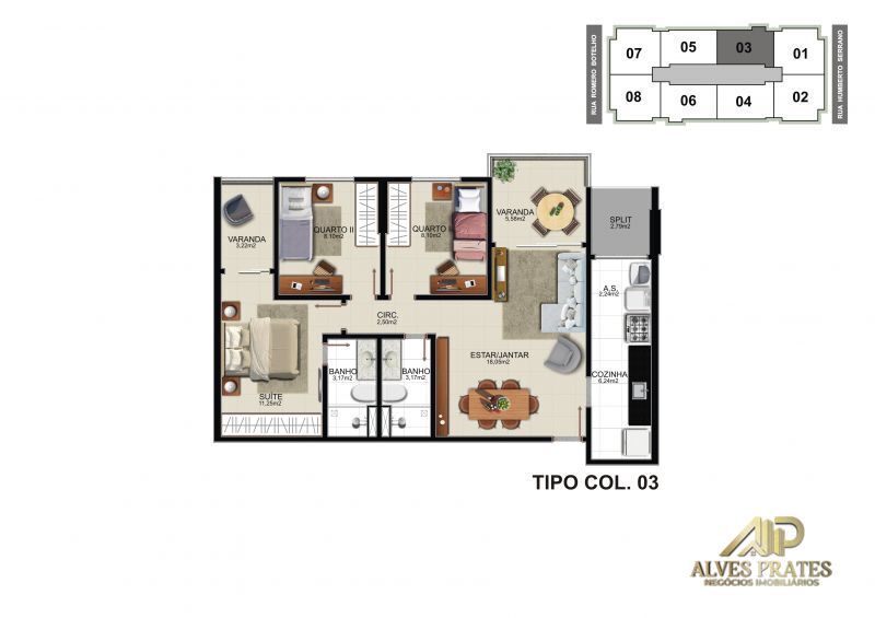 Apartamento à venda com 3 quartos, 82m² - Foto 15