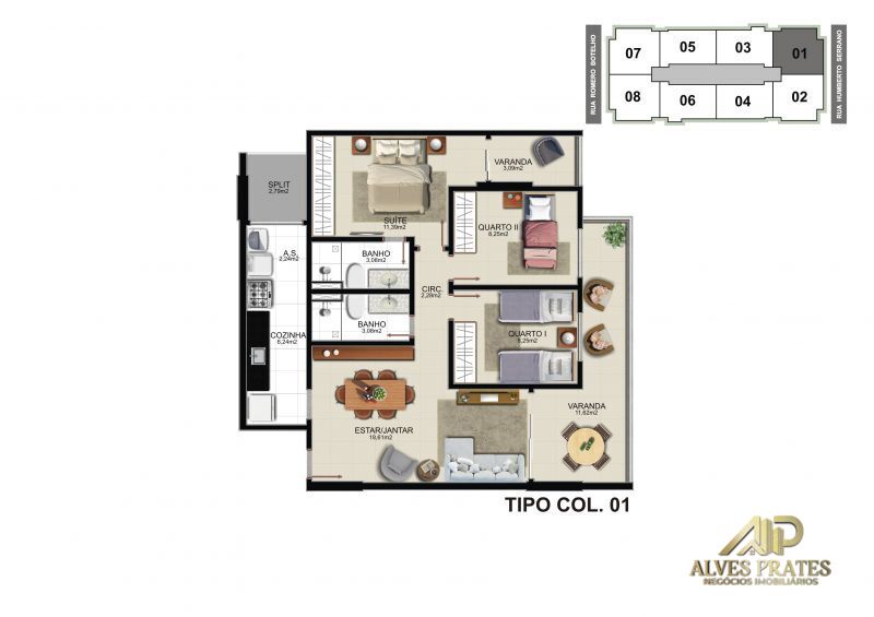 Apartamento à venda com 3 quartos, 82m² - Foto 12