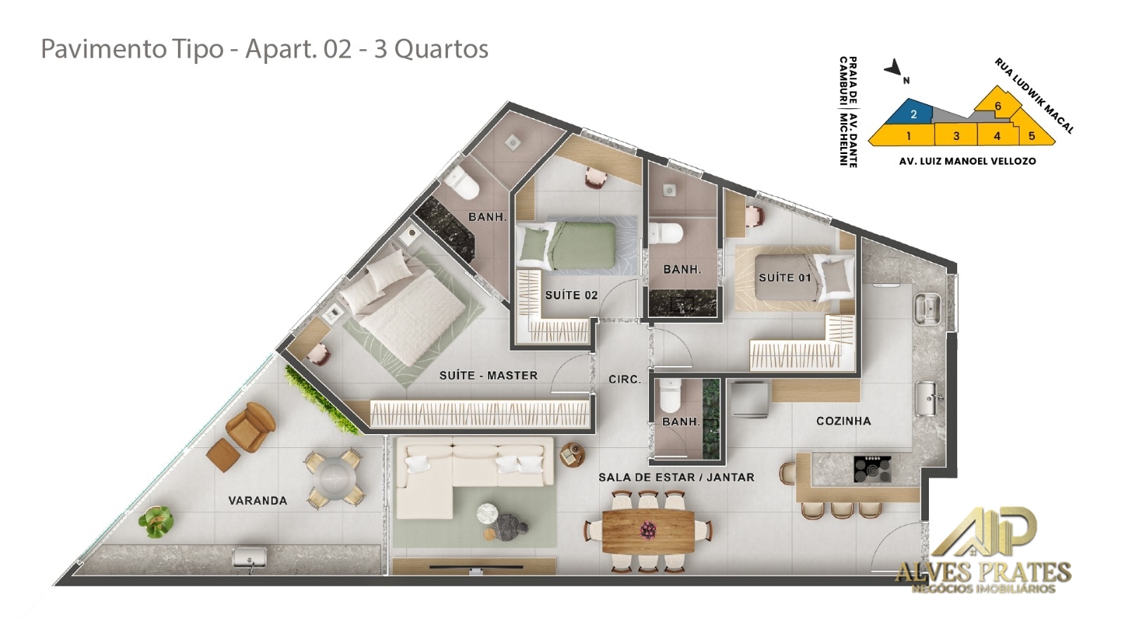 Apartamento à venda com 3 quartos, 103m² - Foto 24