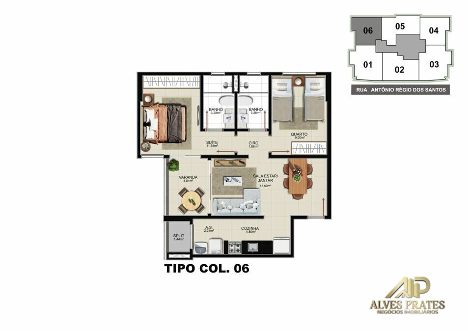 Apartamento à venda com 2 quartos, 63m² - Foto 13