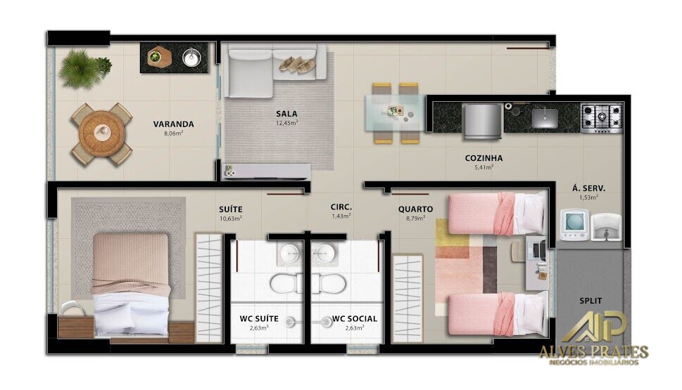 Apartamento à venda com 2 quartos, 61m² - Foto 16