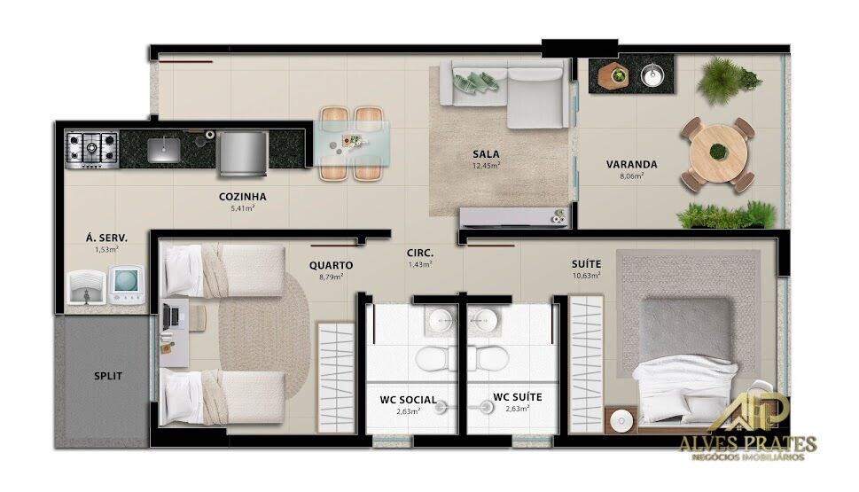 Apartamento à venda com 2 quartos, 61m² - Foto 20