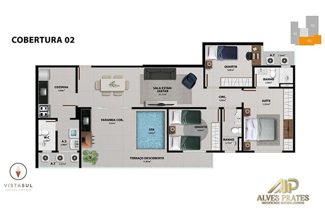 Apartamento à venda com 2 quartos, 60m² - Foto 18