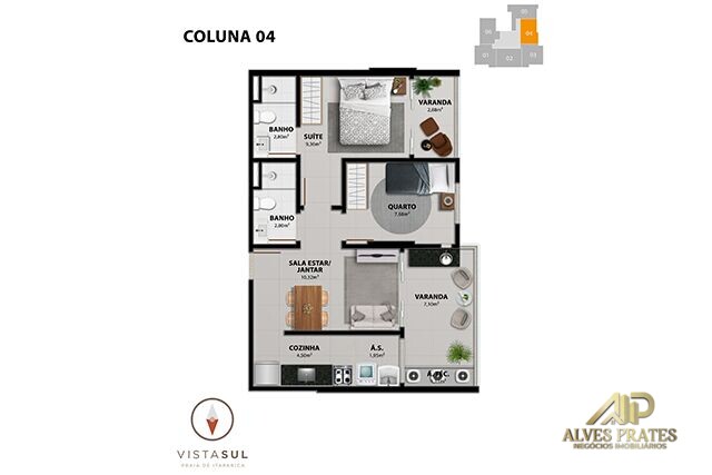 Apartamento à venda com 2 quartos, 60m² - Foto 23