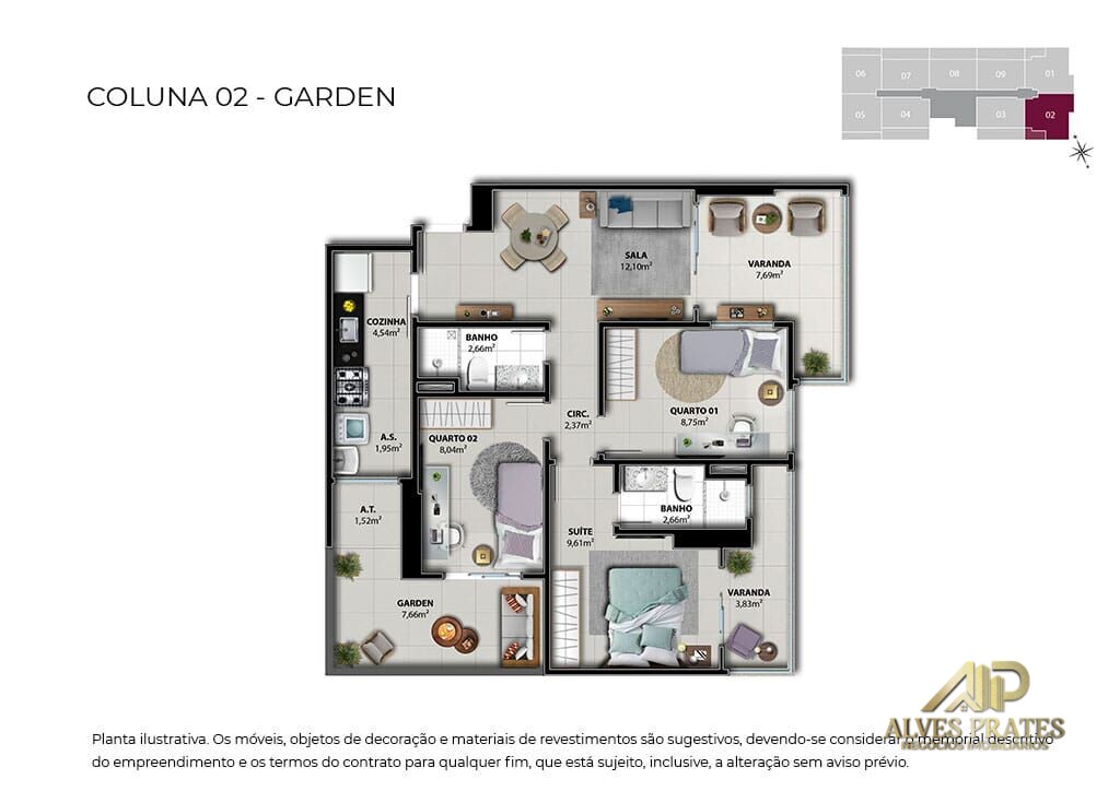 Apartamento à venda com 2 quartos, 61m² - Foto 17