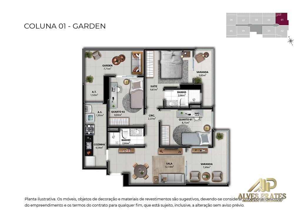 Apartamento à venda com 2 quartos, 61m² - Foto 15