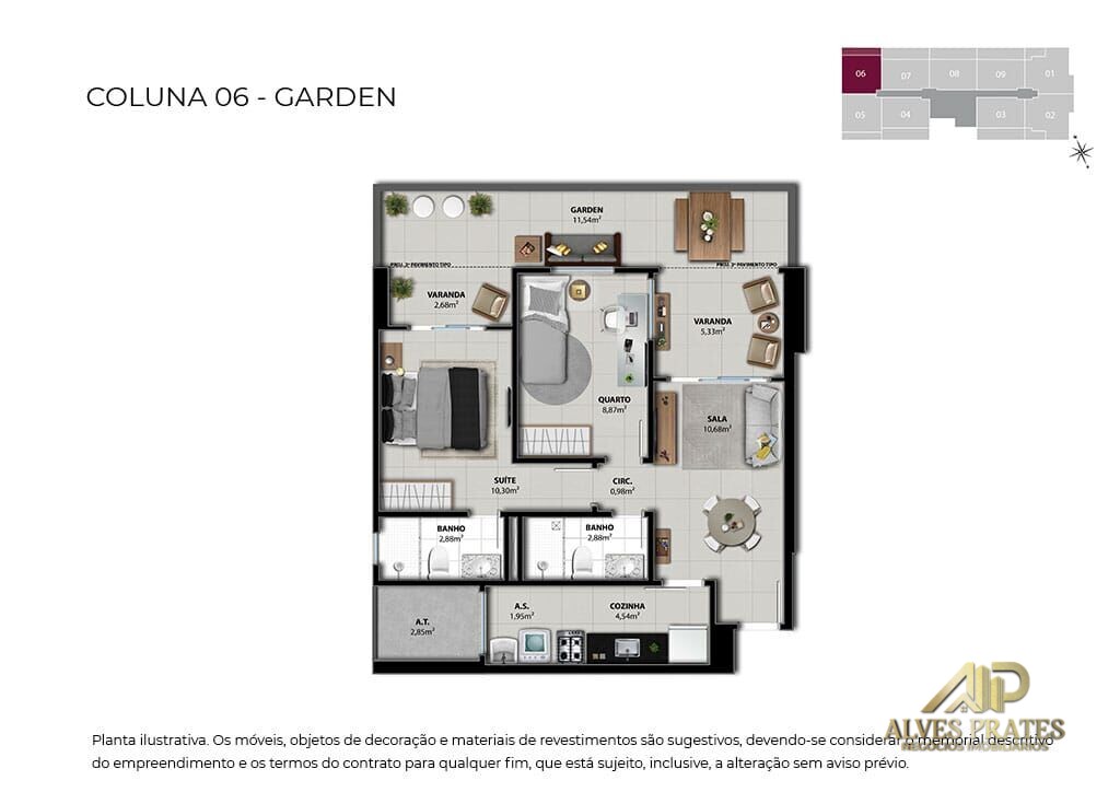 Apartamento à venda com 2 quartos, 61m² - Foto 25