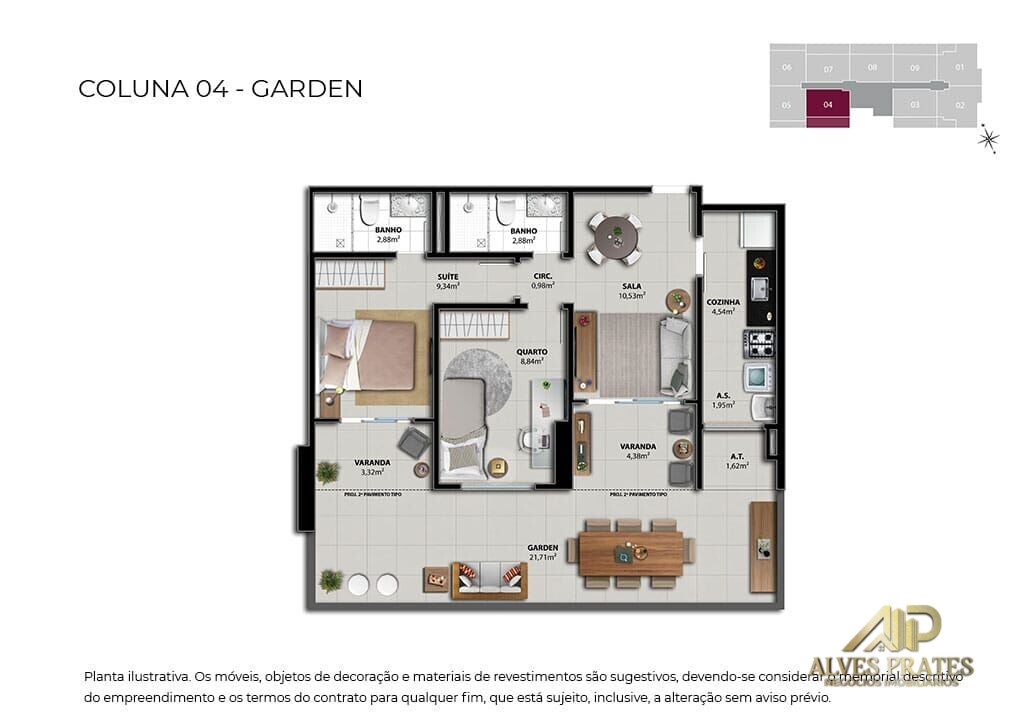 Apartamento à venda com 2 quartos, 61m² - Foto 21