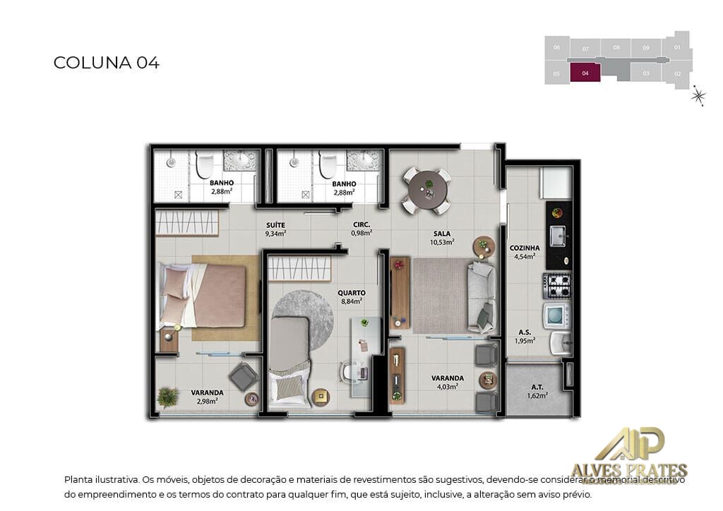 Apartamento à venda com 2 quartos, 61m² - Foto 20