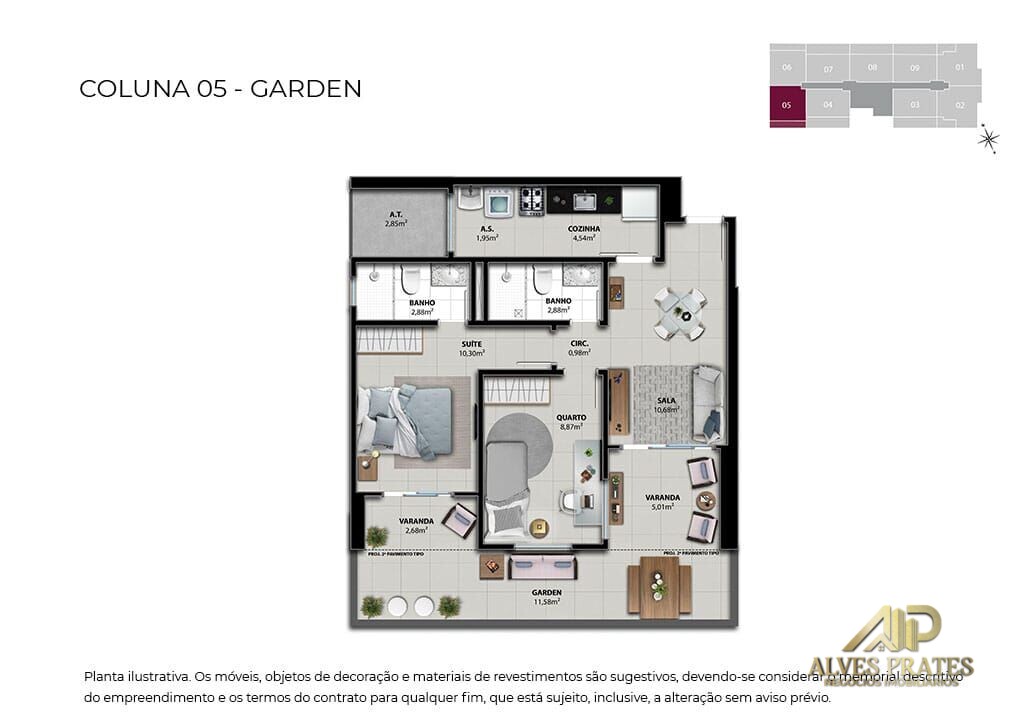 Apartamento à venda com 2 quartos, 61m² - Foto 23