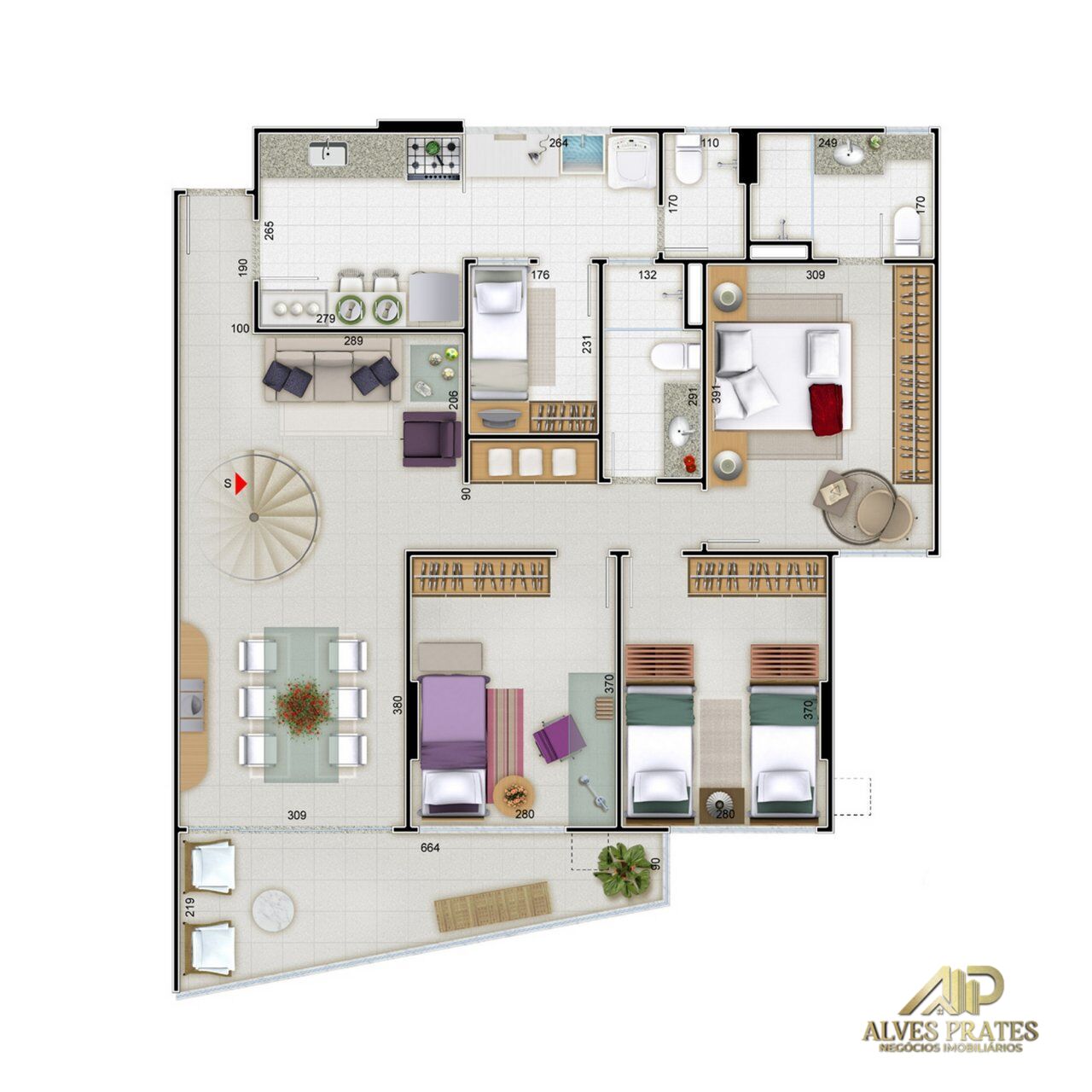 Apartamento à venda com 3 quartos, 107m² - Foto 26