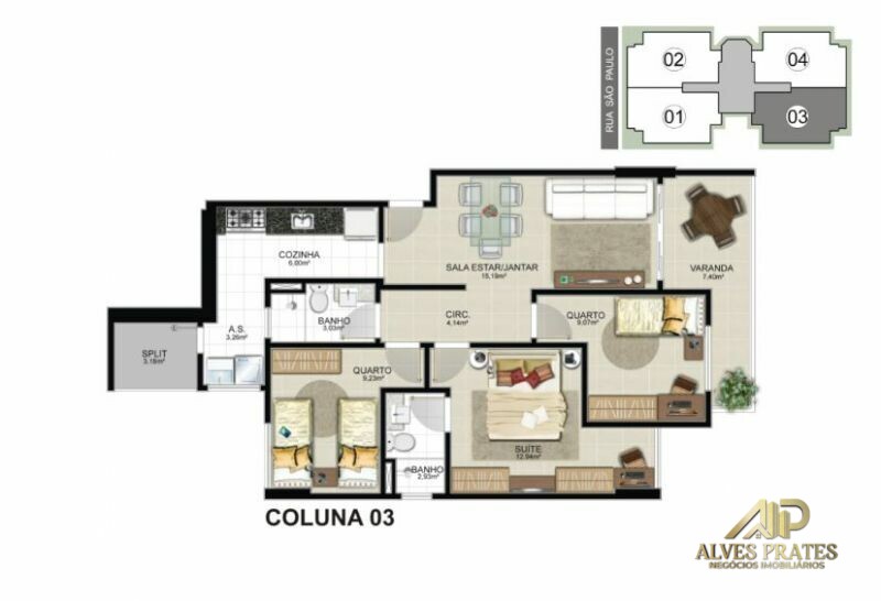 Apartamento à venda com 3 quartos, 85m² - Foto 8