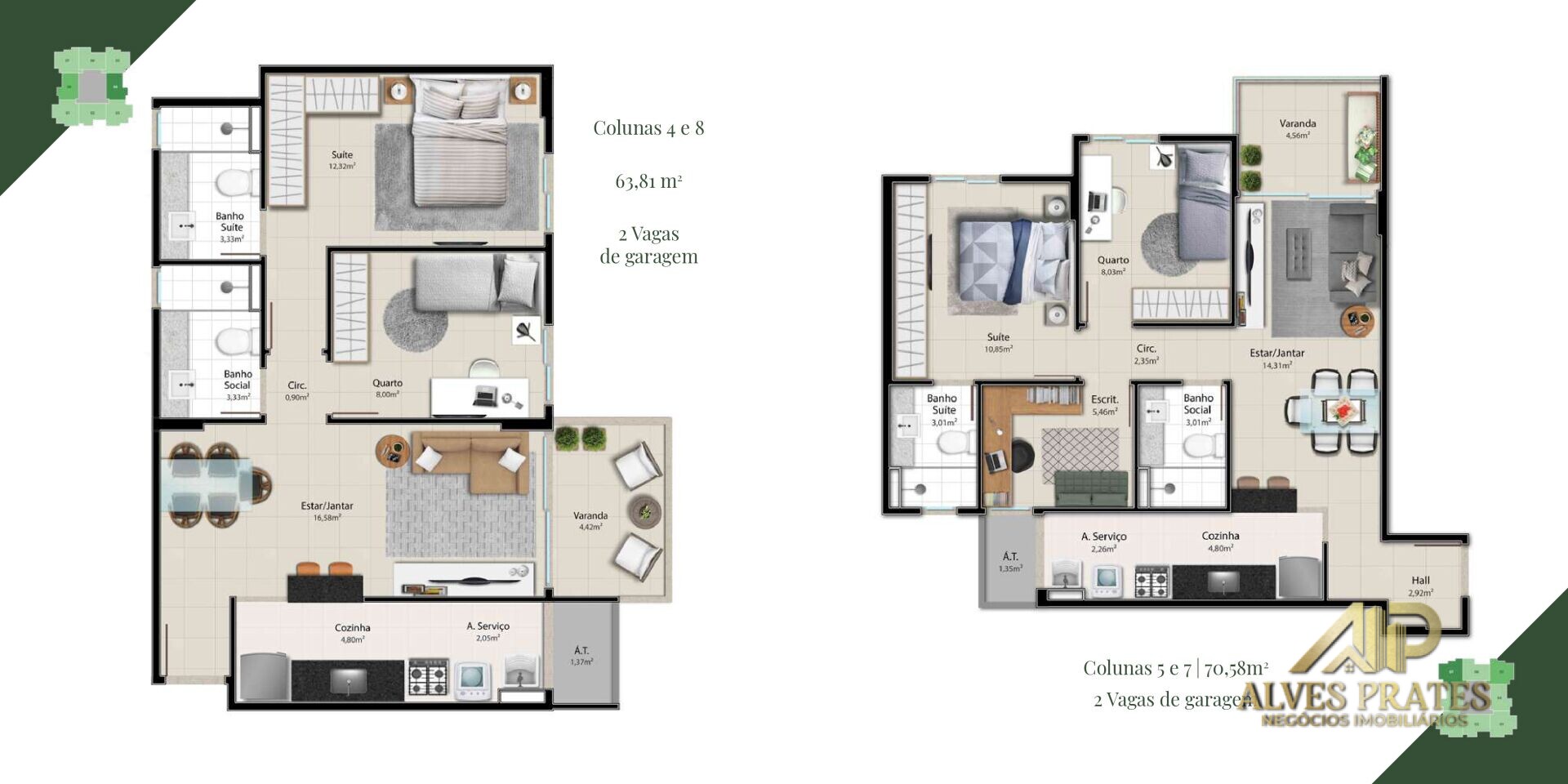 Apartamento à venda com 2 quartos, 65m² - Foto 15