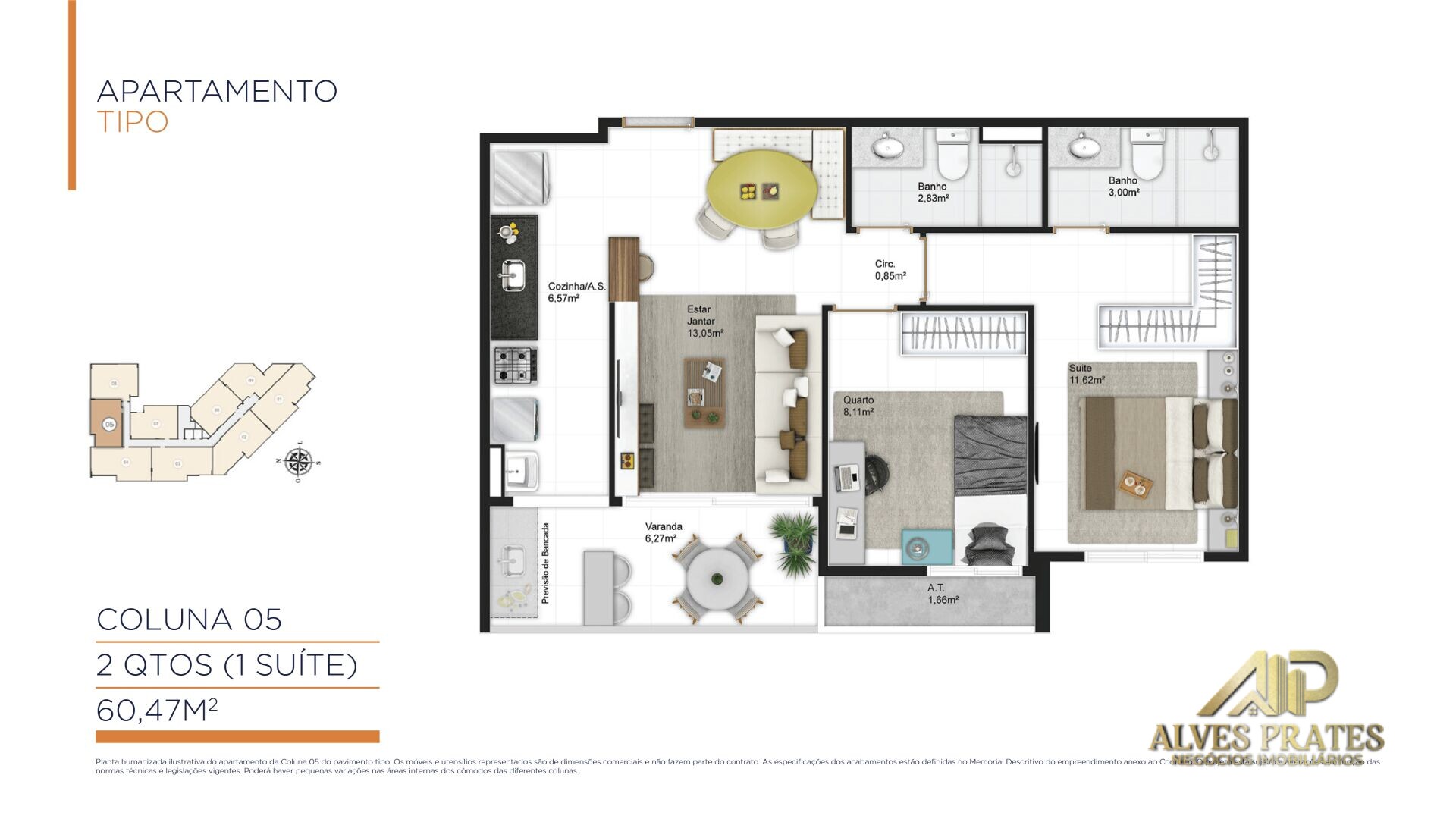 Apartamento à venda com 2 quartos, 63m² - Foto 19