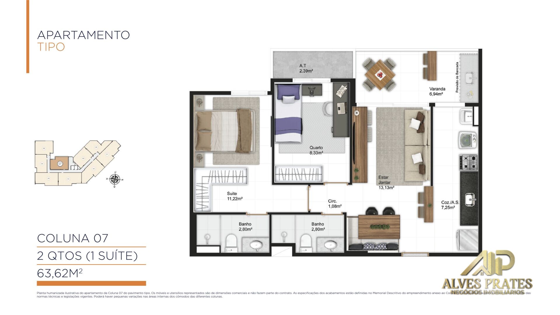 Apartamento à venda com 2 quartos, 63m² - Foto 21