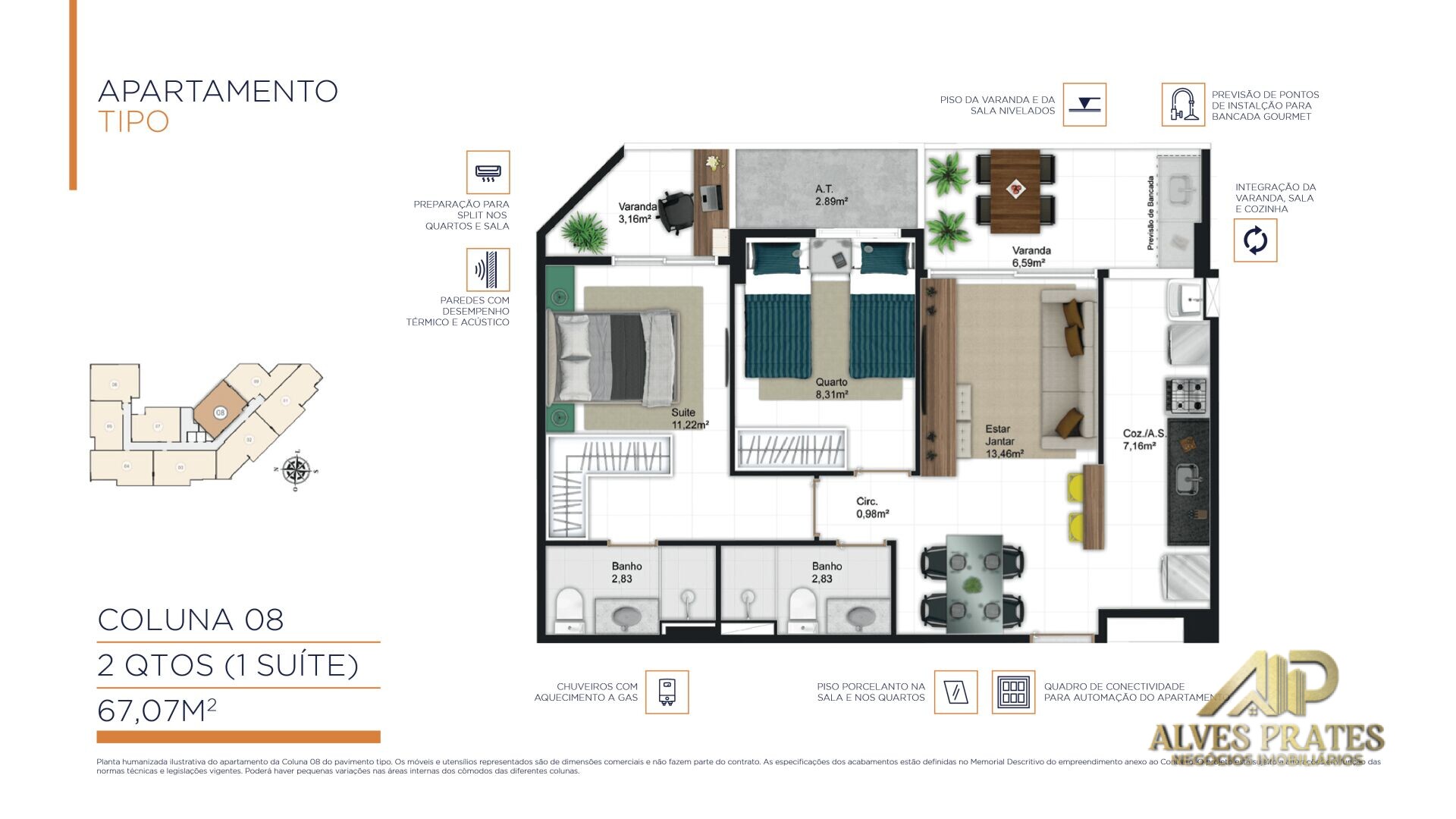 Apartamento à venda com 2 quartos, 63m² - Foto 22