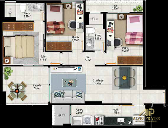 Apartamento à venda com 2 quartos, 66m² - Foto 20