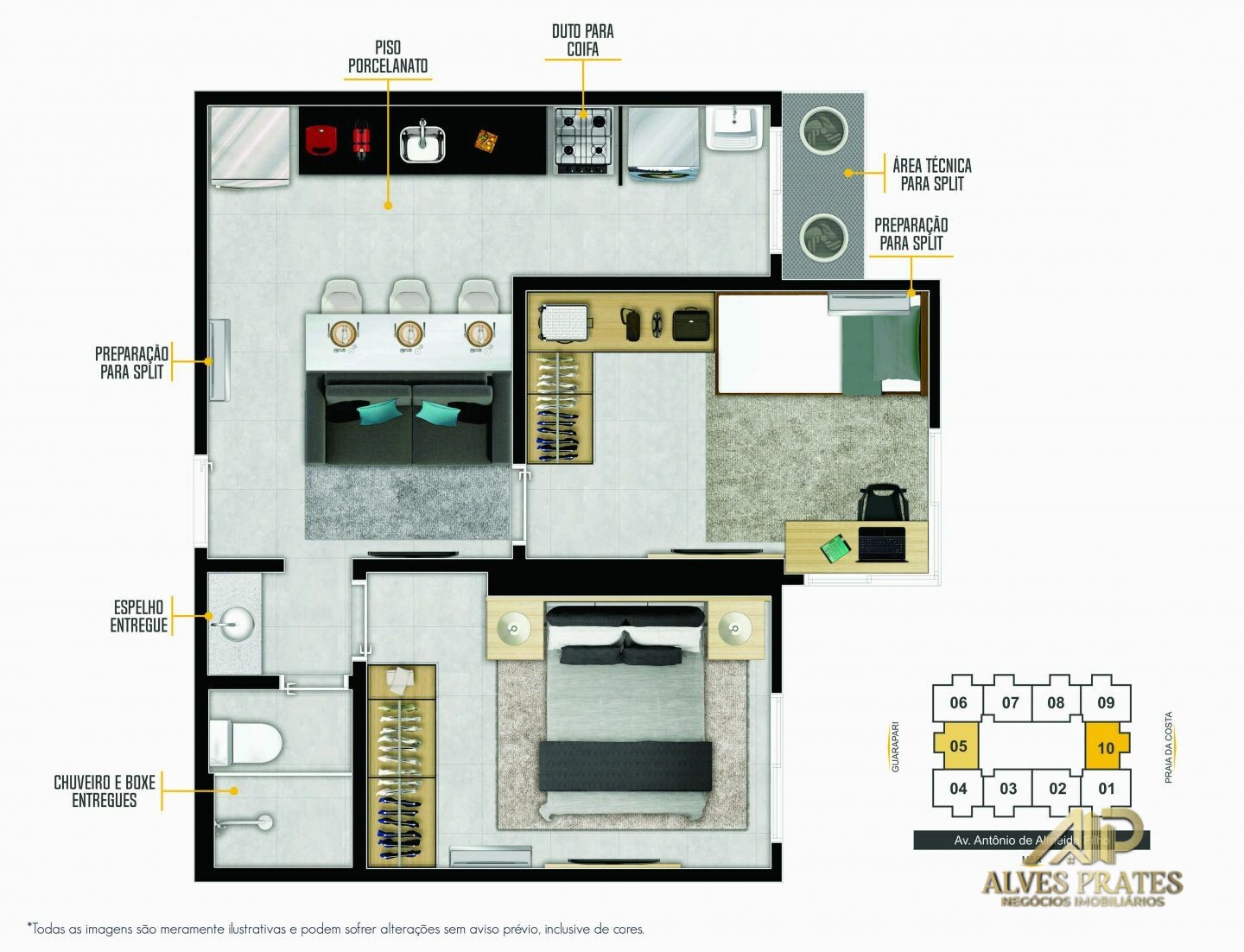 Apartamento à venda com 2 quartos, 60m² - Foto 23