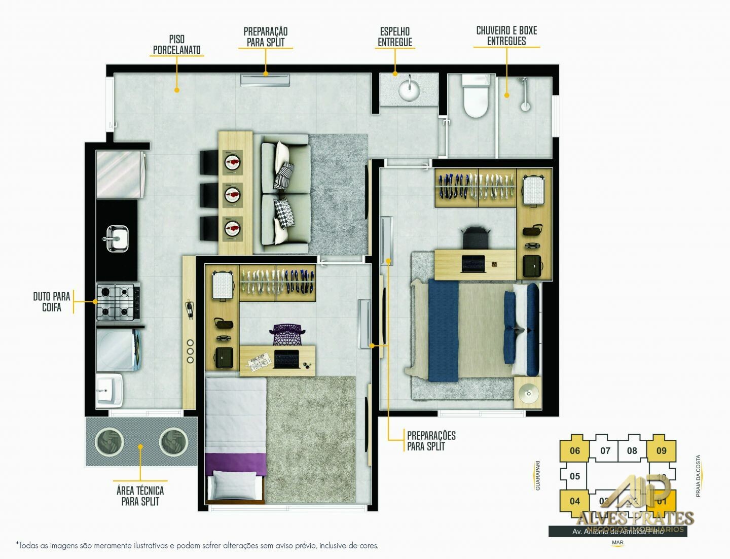 Apartamento à venda com 2 quartos, 60m² - Foto 25