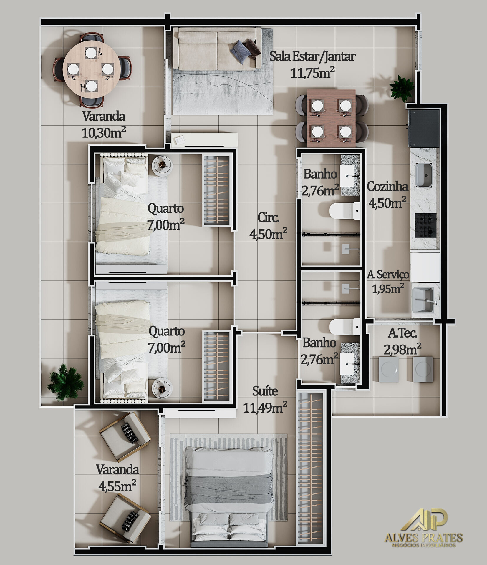 Apartamento à venda com 2 quartos, 61m² - Foto 16