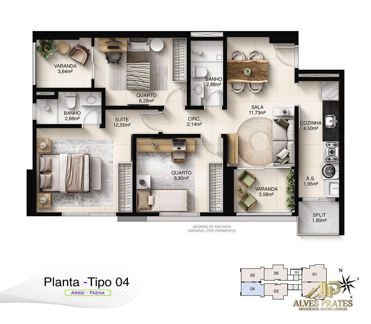 Apartamento, 3 quartos, 95 m² - Foto 36