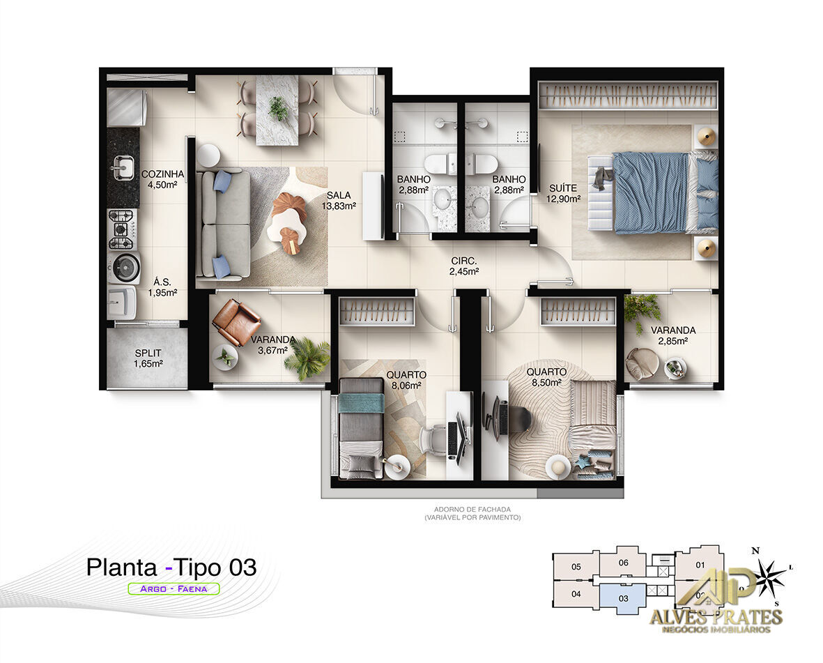 Apartamento, 3 quartos, 95 m² - Foto 35