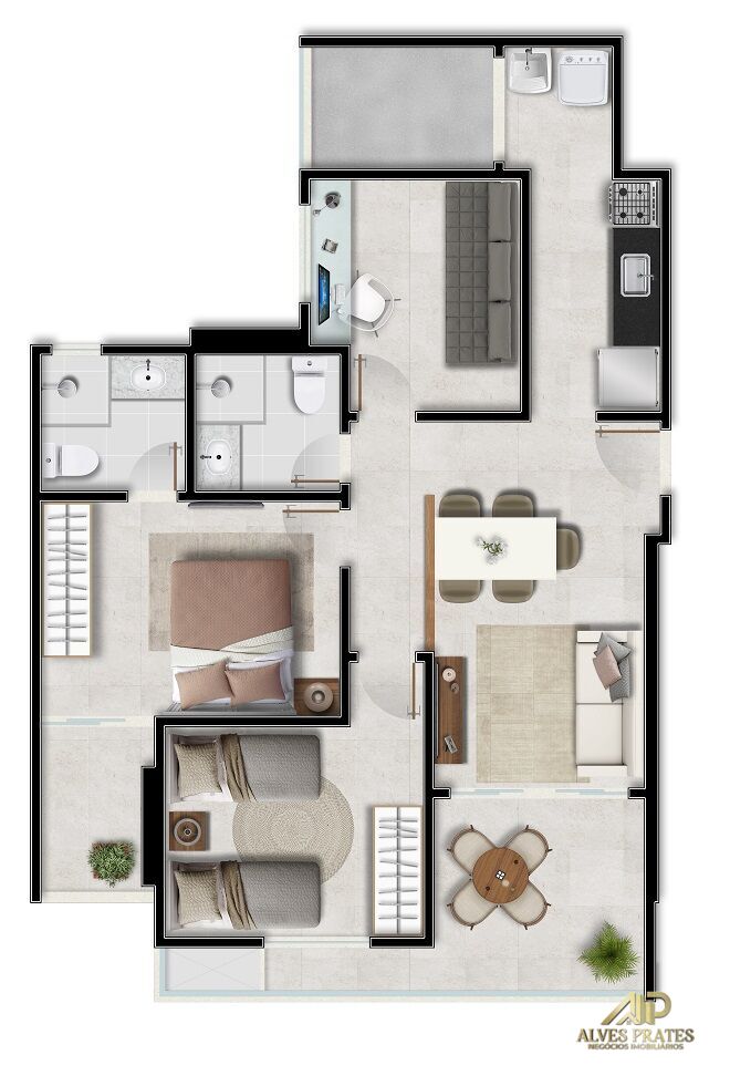 Apartamento à venda com 2 quartos, 66m² - Foto 33