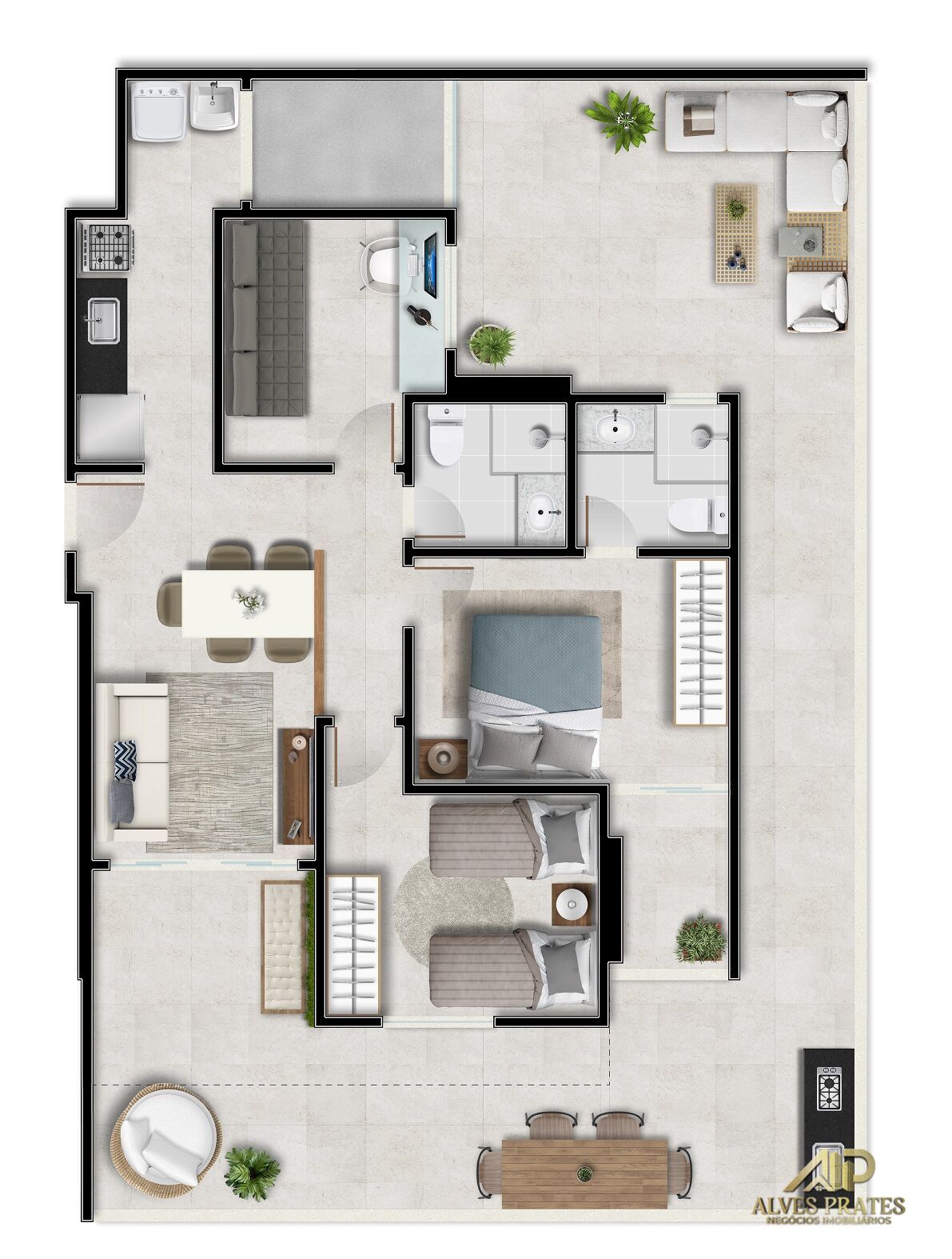 Apartamento à venda com 2 quartos, 66m² - Foto 29