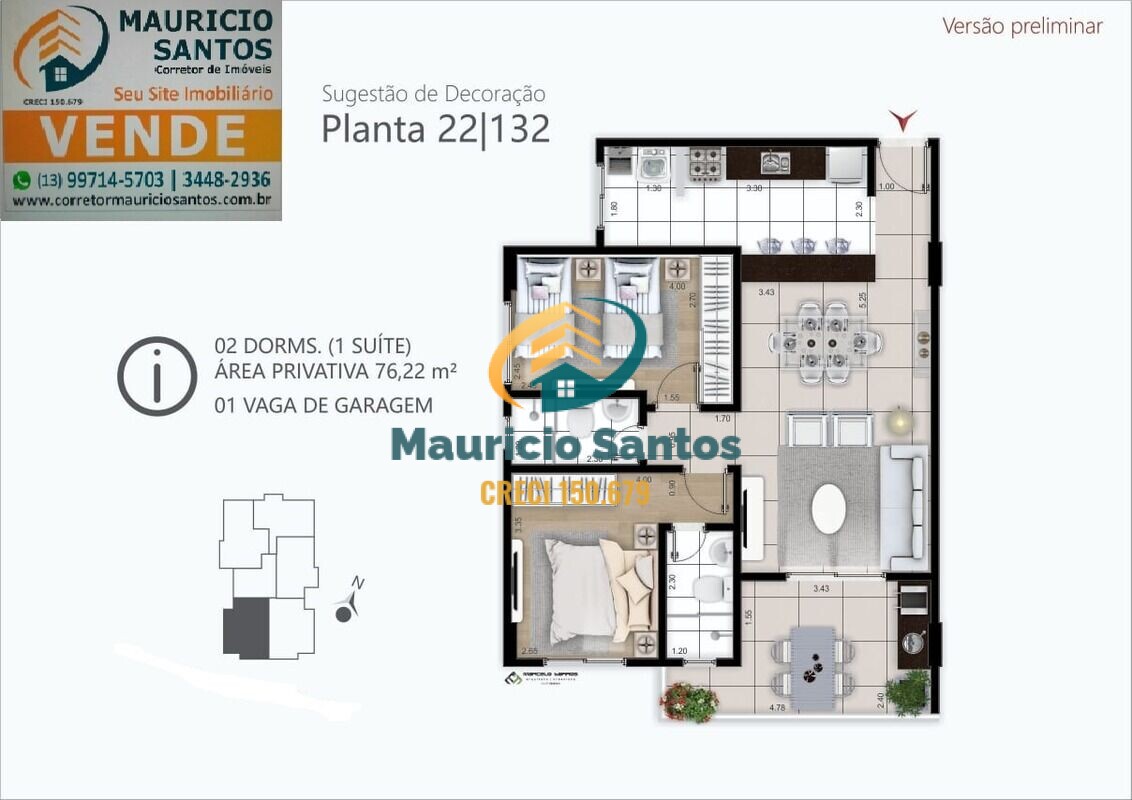 Apartamento à venda com 2 quartos, 68m² - Foto 55