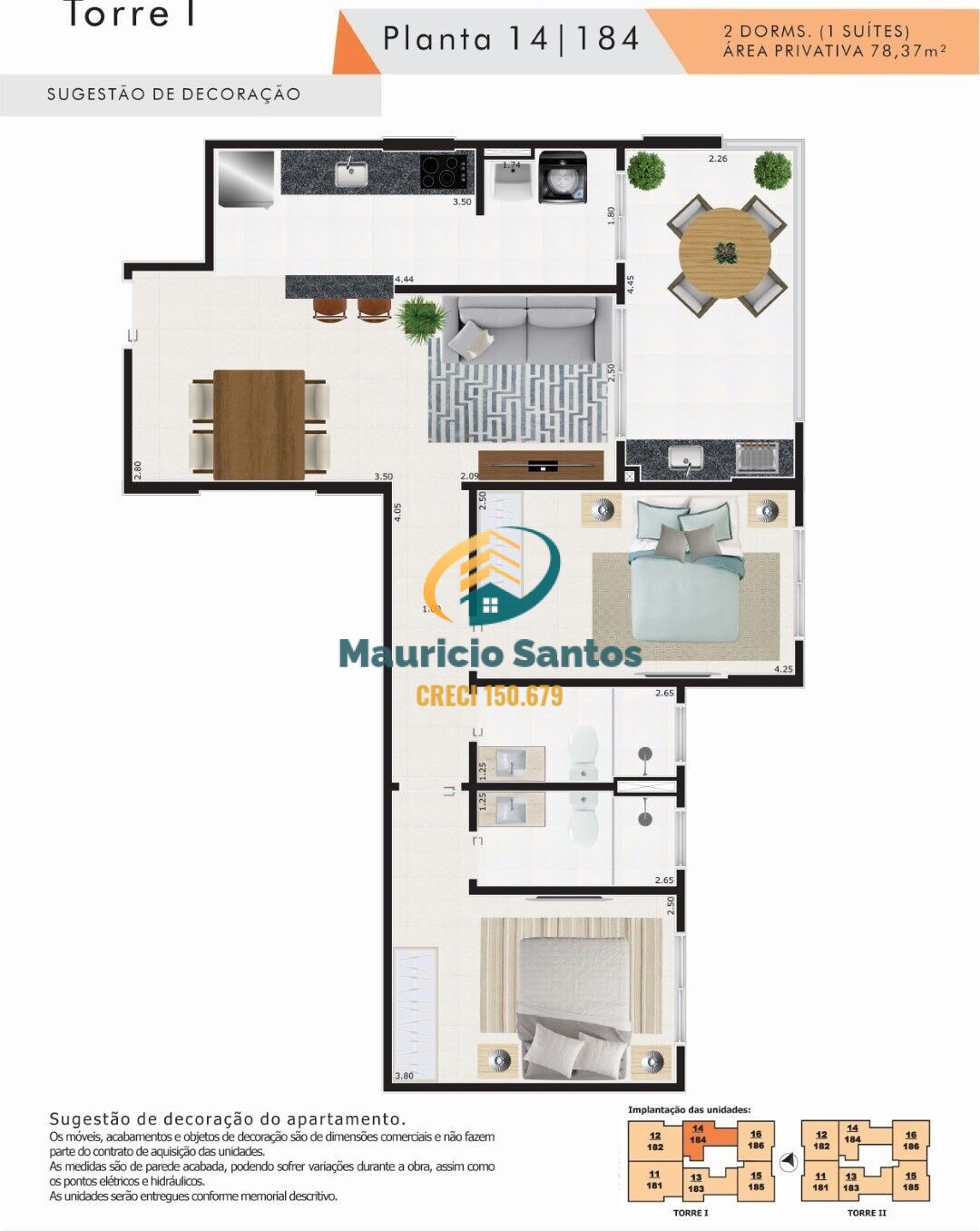 Apartamento à venda com 2 quartos, 78m² - Foto 9